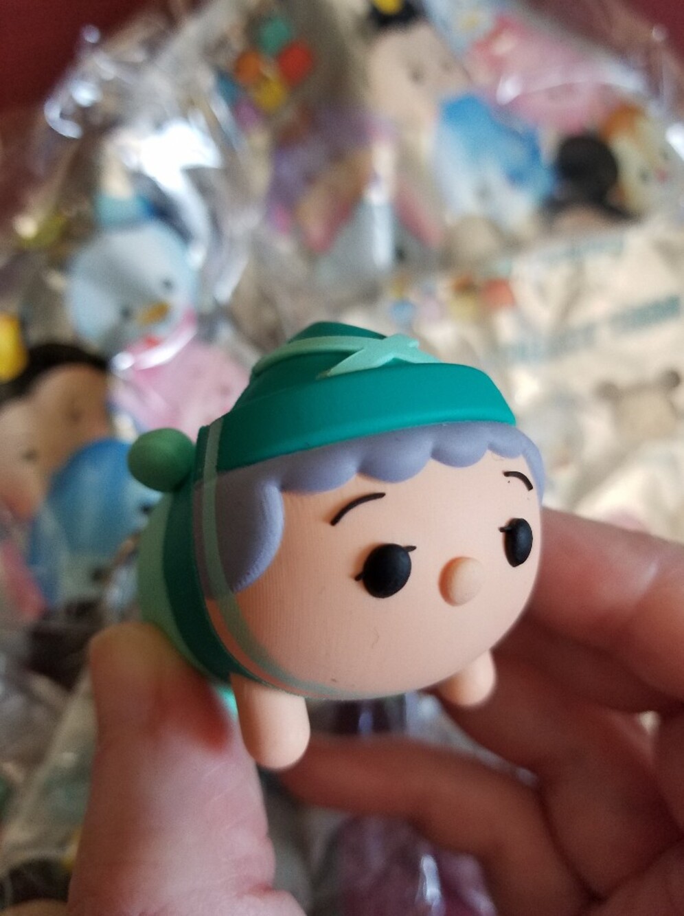 Disney Tsum Tsum Fauna Green Fairy Sleeping Beauty Keychain Clip Purse Pal